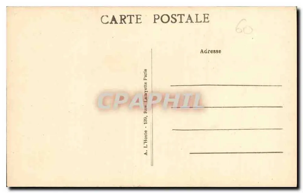 Senlis (Oise) — Ruínas da Abadia da Vitória — L'H. Paris - Verso