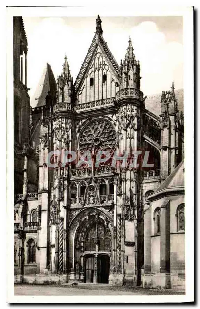 Senlis (Oise) — La Catedral — El Portal Sur (Gótico Flamboyante) — Fot. Dubois-Leroy — Mâcon - Anverso