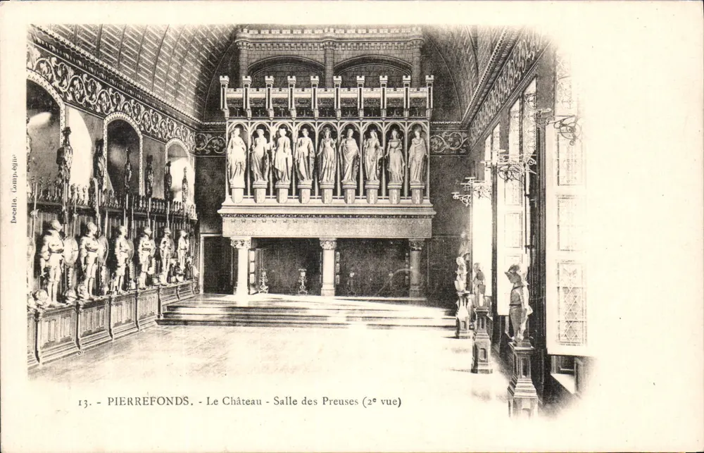 Pierrefonds - O Castelo - Sala das Preuses (2ª vista) — Décélla, n°13 - Frente