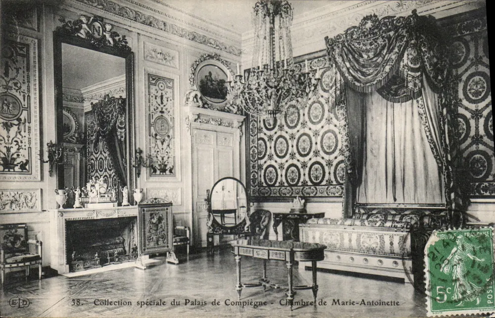 Zimmer von Marie-Antoinette — Sonderausgabe des Schlosses Compiègne — Verlag ELD, n°38 - Vorderseite