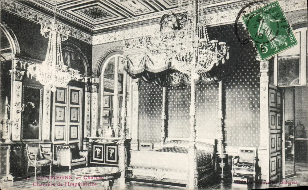 Compiegne — Castelo — Quarto da Imperatriz — Edição Novas Galerias - Frente