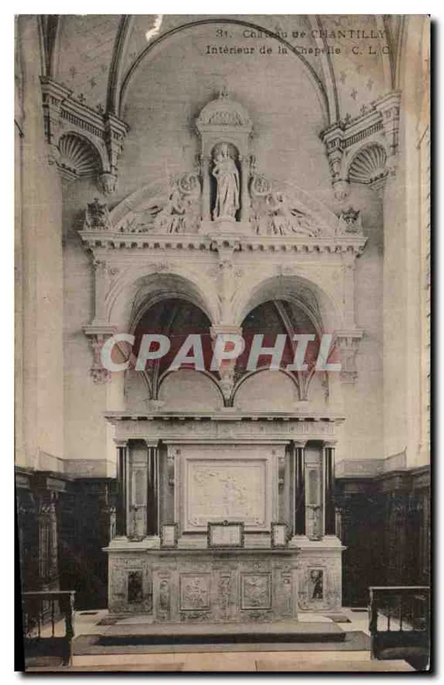 Castillo de Chantilly — Interior de la capilla — C. L. C. - Anverso