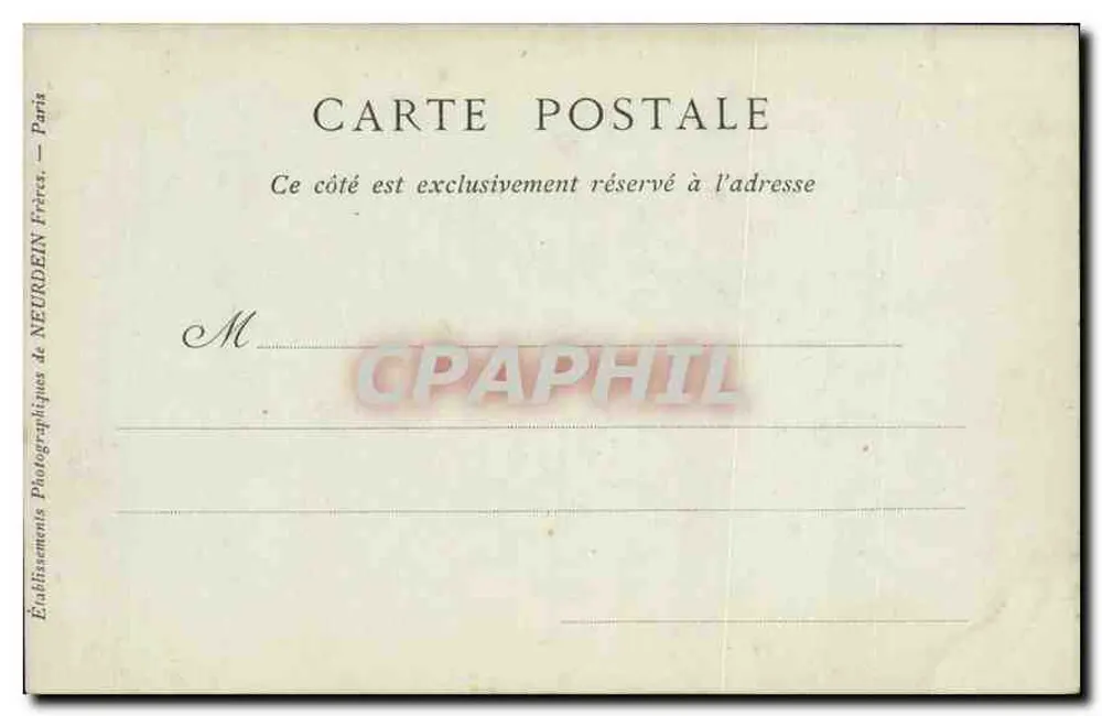 Habitación de Napoleón III — Castillo de Compiègne — Colecciones ND Fot, n°10 - Reverso