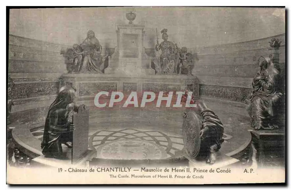 Schloss Chantilly — Mausoleum von Henri II, Prinz von Condé — A.P. - Vorderseite