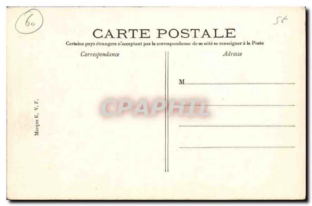 Senlis — Catedral. Portal principal — Marca E. V. F. - Verso