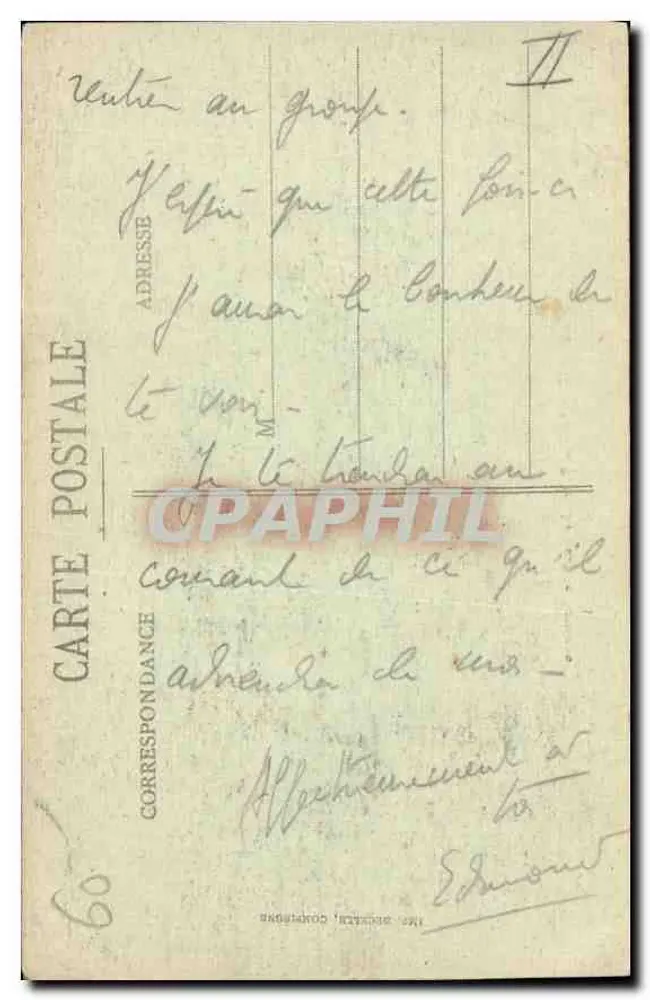 Compiègne - O Parque - O Banco de Napoleão — Decelle, n°5 - Verso