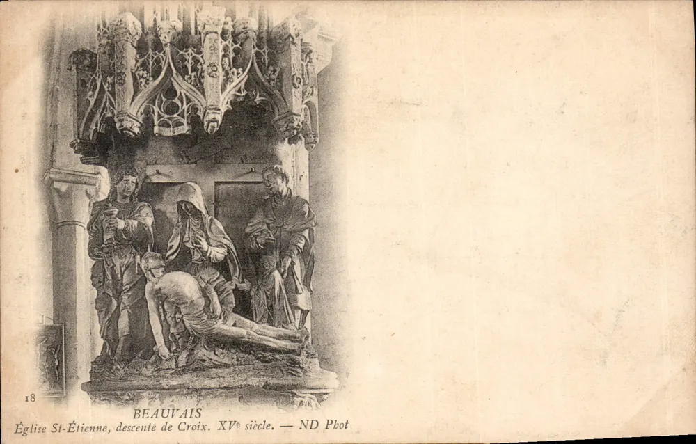 Kirche St-Étienne, Abstieg der Kreuzes — 15. Jahrhundert — ND Phot - Vorderseite