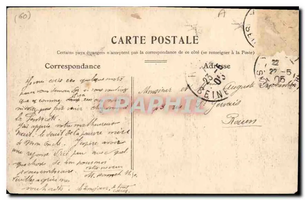 Beauvais — Visão Geral, tirada de St-Étienne — Agrandissements Havre 1904 - Verso