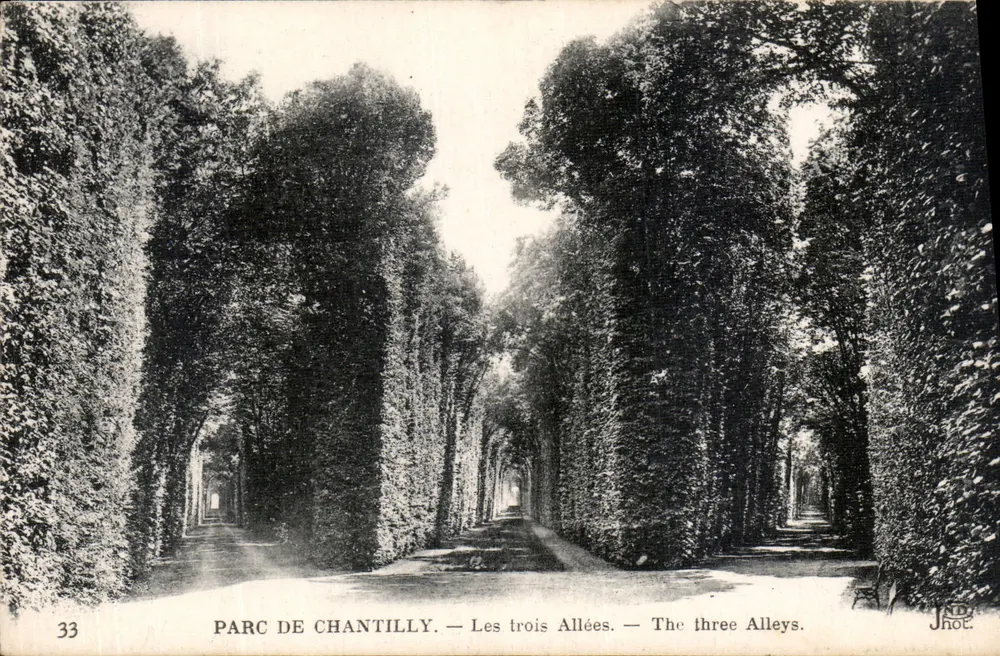 Parque de Chantilly — As três Avenues — Jhot - Frente