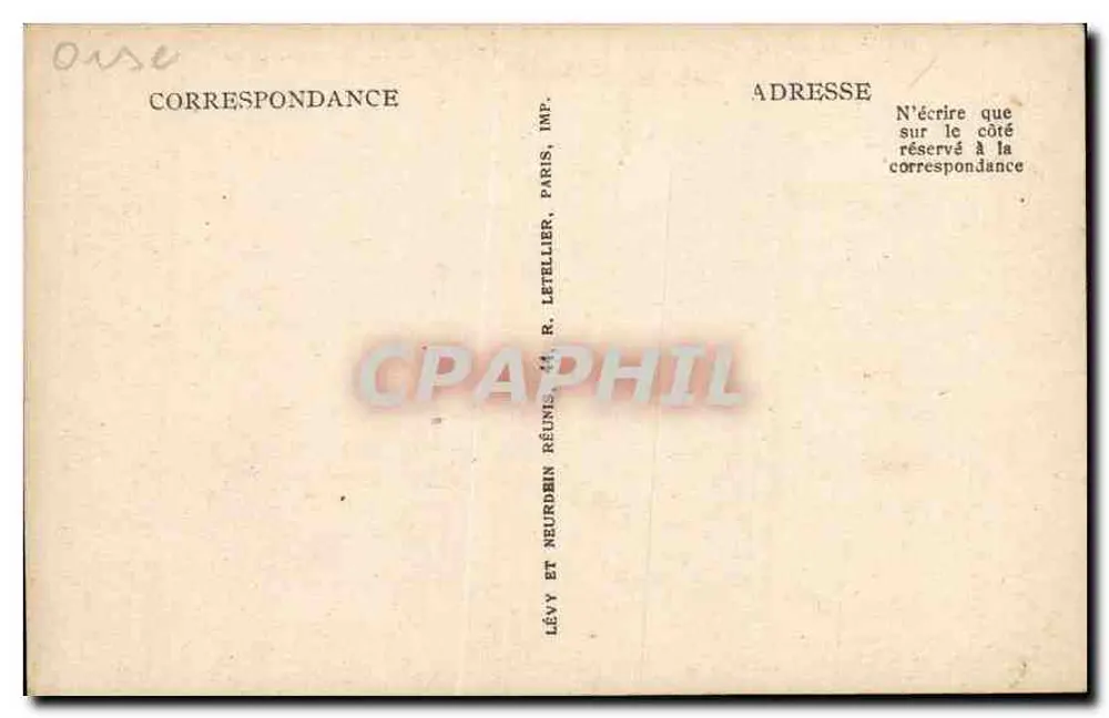 Parc de Chantilly — Der Große Treppenaufgang und die Terrasse — N.D. - Rückseite