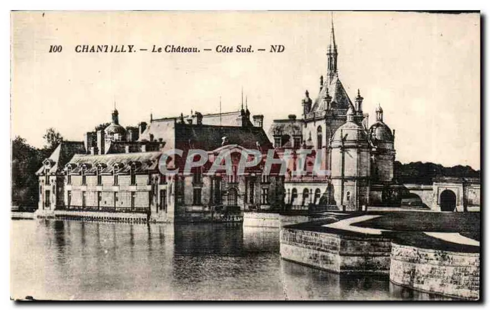 Chantilly — O Castelo — Lado Sul — ND - Frente