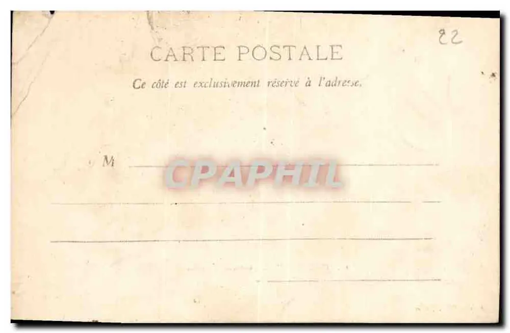 Perros-Guirec — Grève de Trestraou — Andriën, Édit., Morlaix - Verso