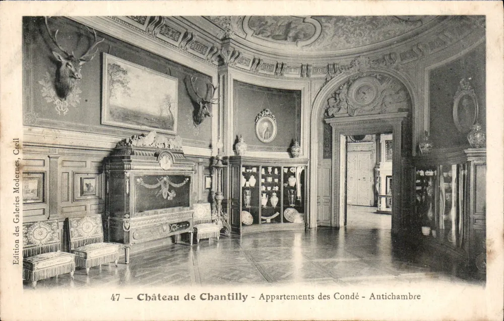 Schloss Chantilly — Appartements der Condé — Antichambre — Edition des Galeries Modernes, Cézil - Vorderseite
