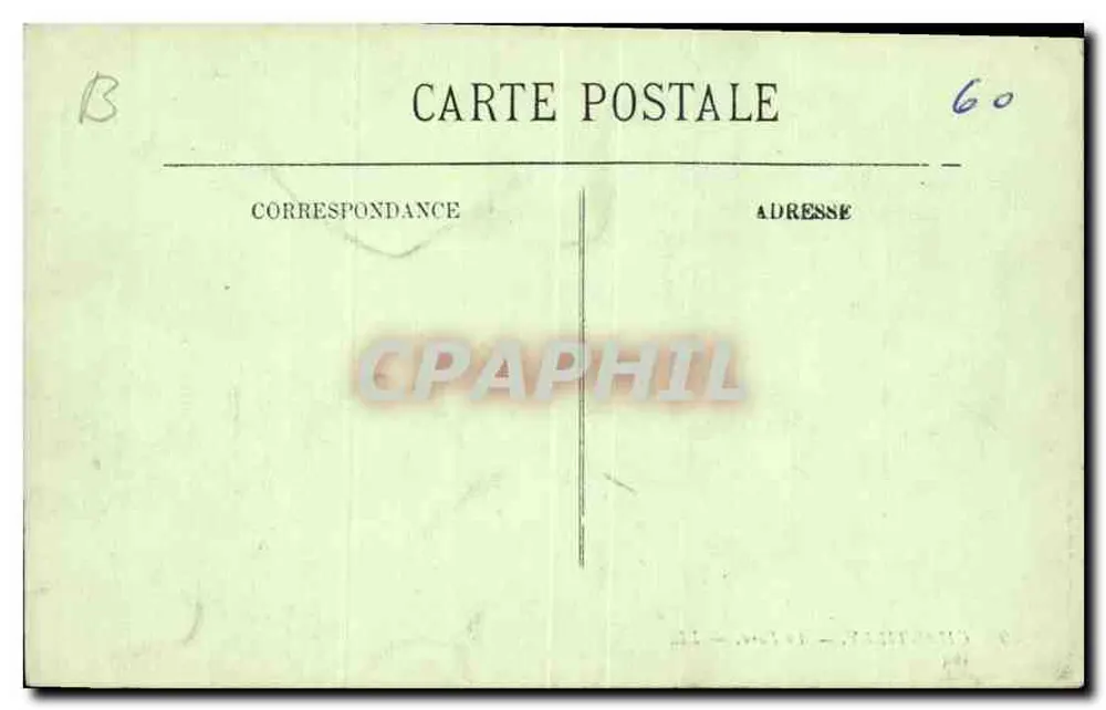 Chantilly — O Parque — LL. — n°49 - Verso