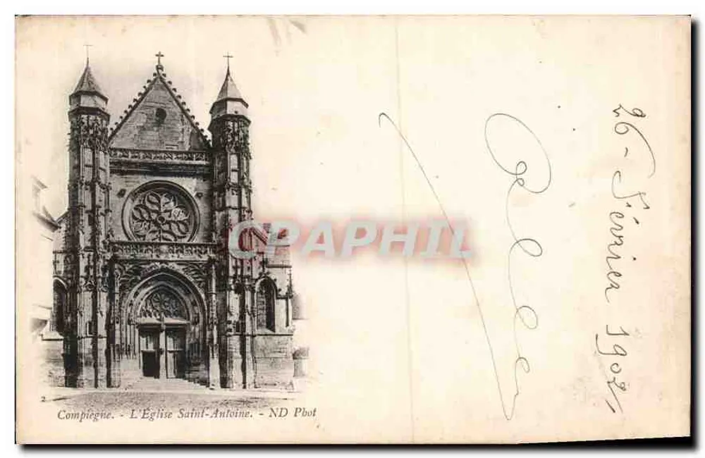 Compiègne — A Igreja de São Antônio — ND Pbot - Frente