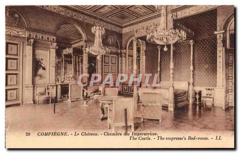 Compiègne - O Castelo - Quarto das Imperatrizas — LL, n°29 - Frente