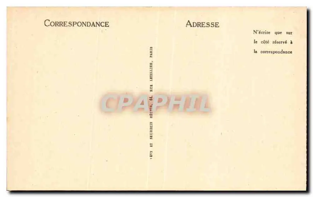 Compiègne - O Castelo - Quarto das Imperatrizas — LL, n°29 - Verso