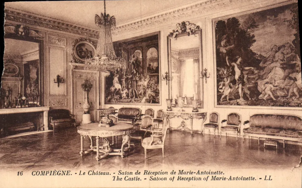 Compiègne - Das Schloss - Empfangssaal von Marie-Antoinette - LL - Vorderseite