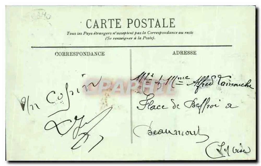 Chantilly — O Castelo — A Ilha do Amor — LL. — n°138 - Verso