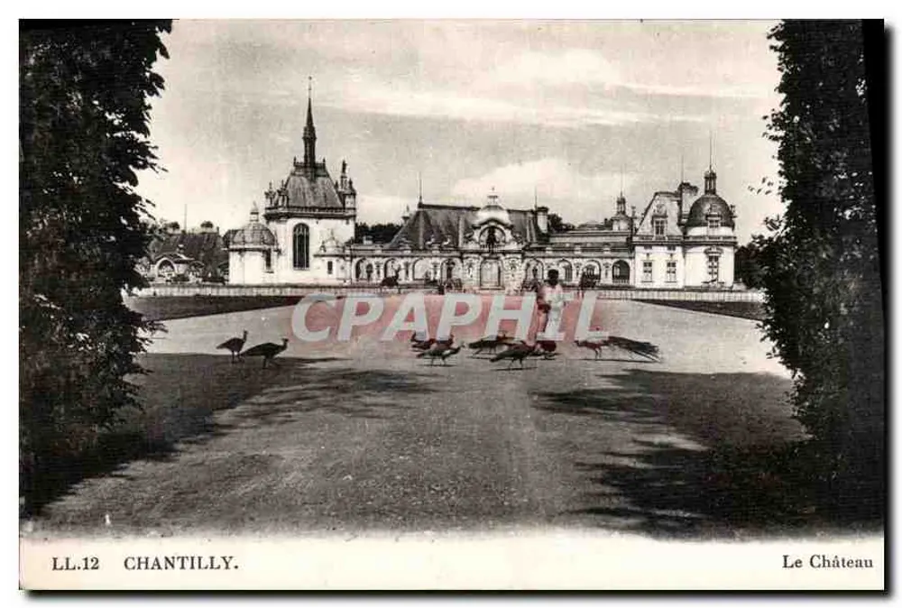 Chantilly — O Castelo — LL.12 — Editor: Arts Photomécaniques de Schiltigheim - Frente