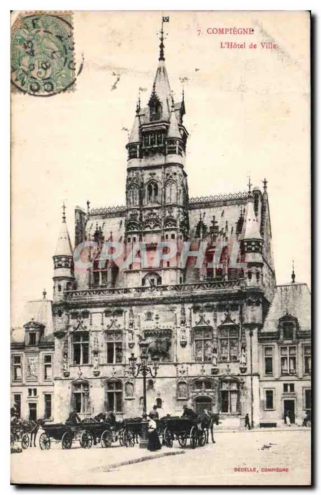 Compiègne — O Hotel de Ville — Décelle, Compiègne - Frente
