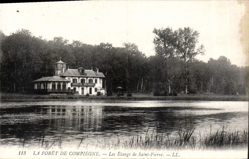 Os Lagos de Saint-Pierre — A Floresta de Compiègne — LL. — N° 113 - Frente
