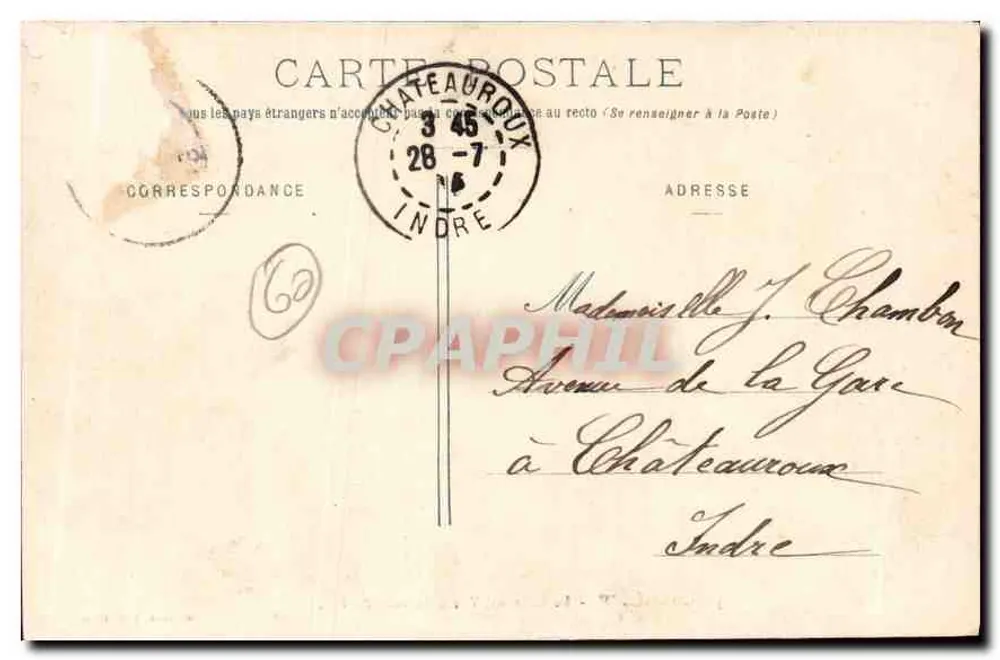 Compiegne — Il Castello, Vista di un angolo del Parco — Decelle, Compiègne - Verso