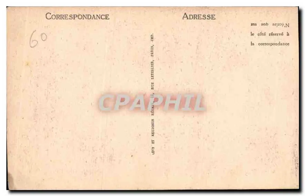 Castelo de COMPIEGNE — A Escada de Honra — ND - Verso