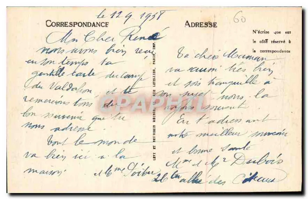 Compiègne — O Castelo — LL - Verso