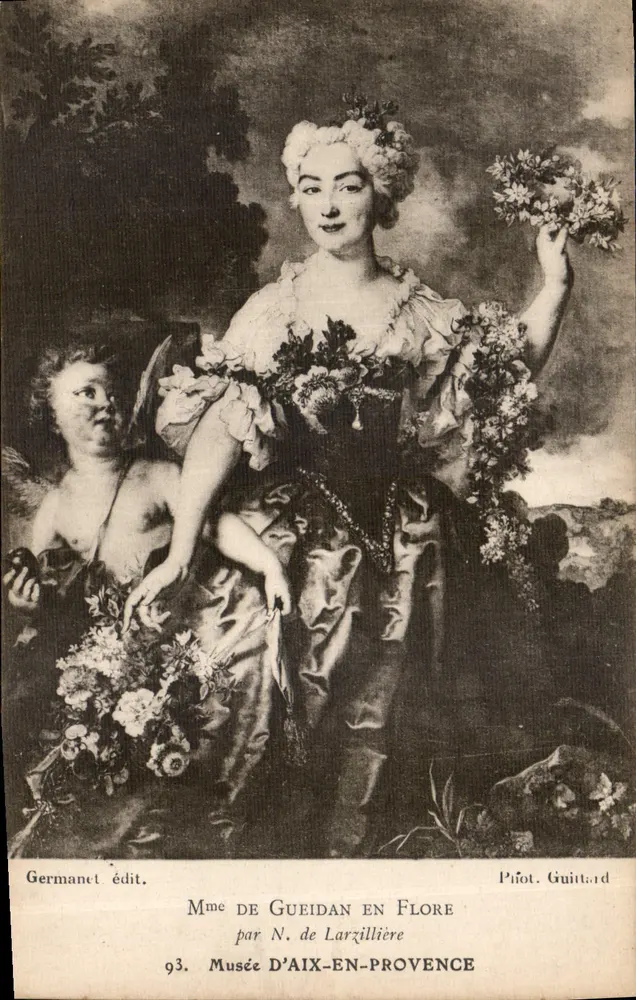Frau de Gueidan als Flora — von N. de Larzilliére — Germanet Verlag - Vorderseite