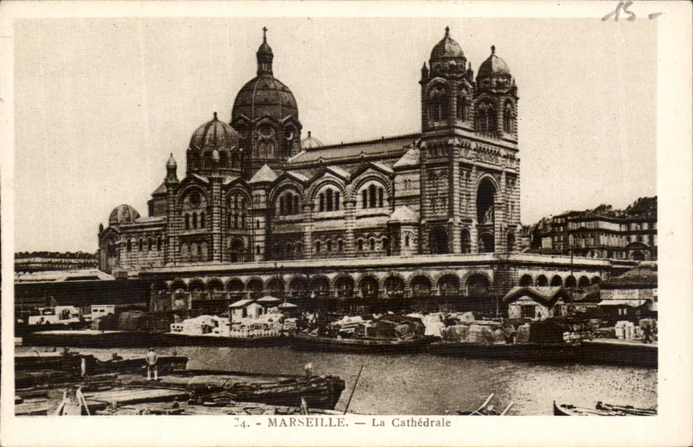 Marselha — A Catedral — Edição La Cigogne, Marselha - Frente