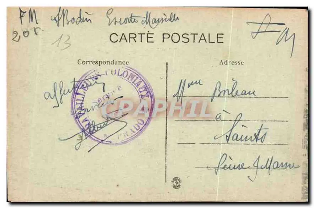 Marseille — Allgemeiner Blick auf Notre-Dame de la Garde — J. F. — n° 163 - Rückseite