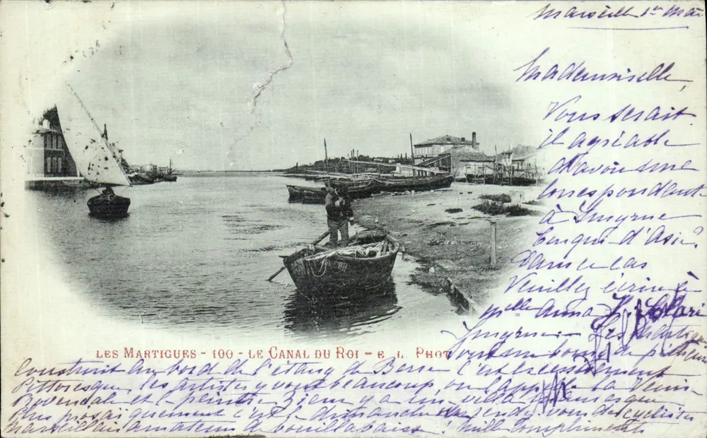 Les Martigues - 100 - Der Königskanal — E. L. Phot - Vorderseite