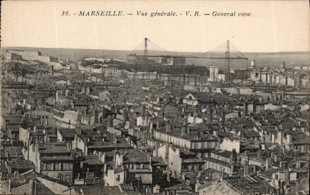 MARSEILLE — Visão geral — V.R. — General view. - Frente