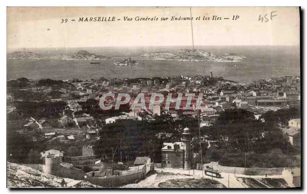 Marseille — Allgemeiner Blick auf Endoume und die Inseln — IP - Vorderseite