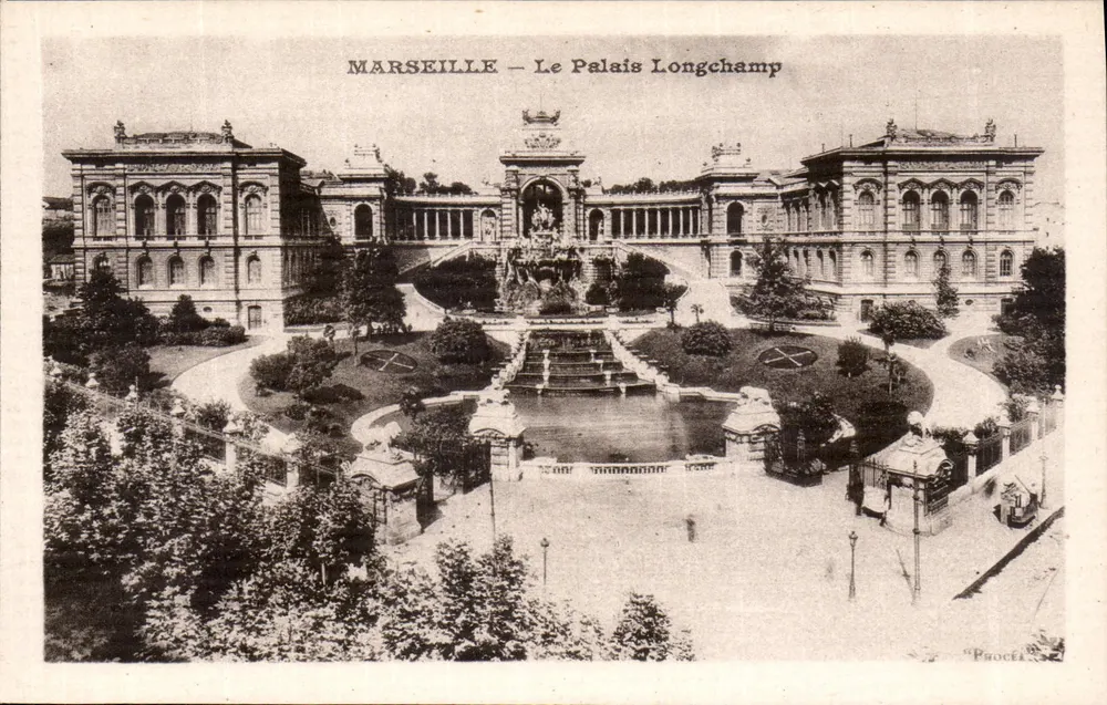 Marseille — O Palácio Longchamp — Procé - Frente
