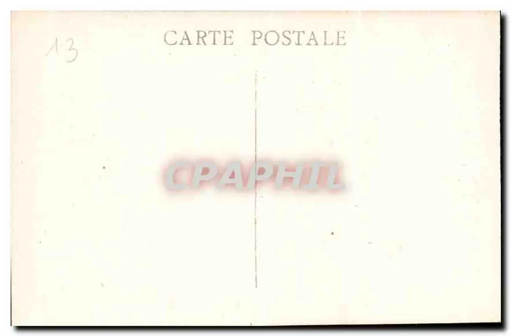 Marselha — O Castelo de If — editor não identificado, número de série não visível - Verso