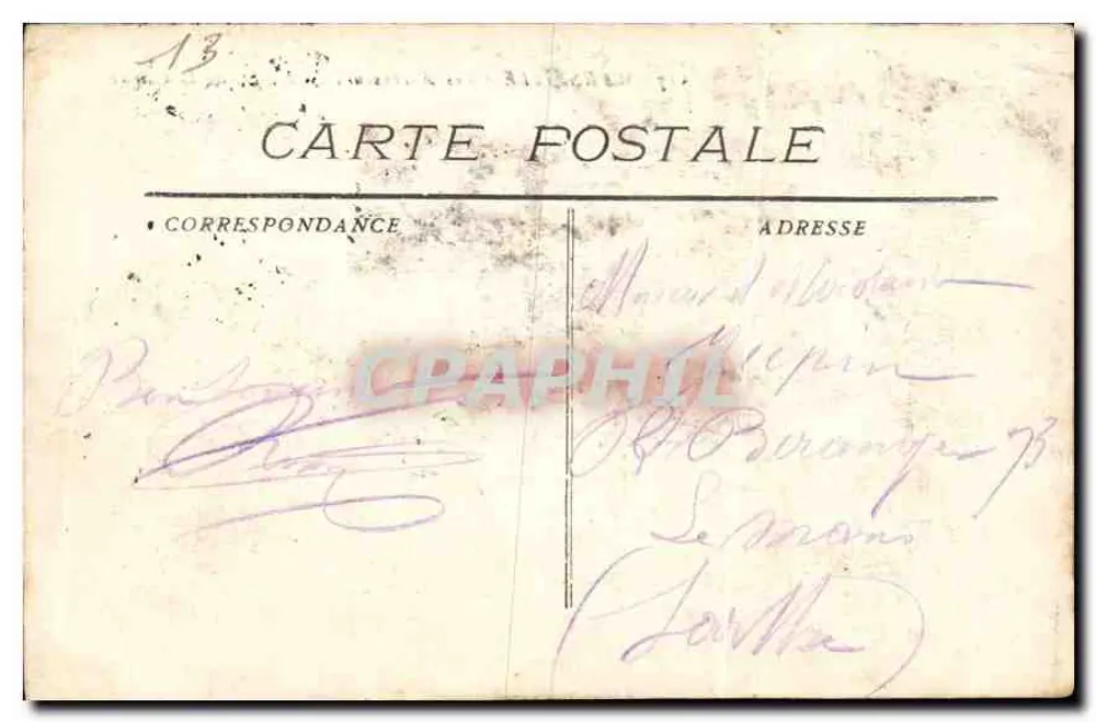 Marseille — Os Elevadores de N.D. de la Garde — editor desconhecido, n° 517 - Verso