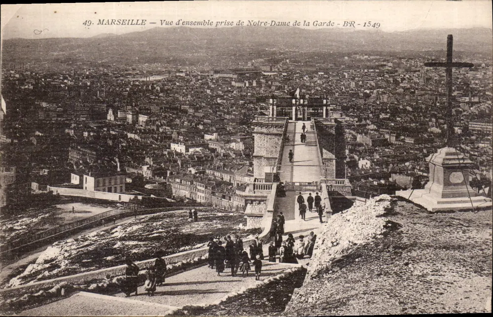 Marseille — Panoramablick von Notre-Dame de la Garde — BR - 1549 - Vorderseite