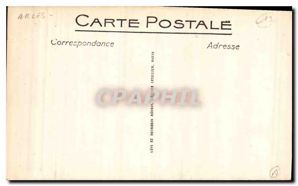 Provence — Vista geral tirada do Plateau de Costa Rara — Editor Lévy e Neurardin, Paris - Verso
