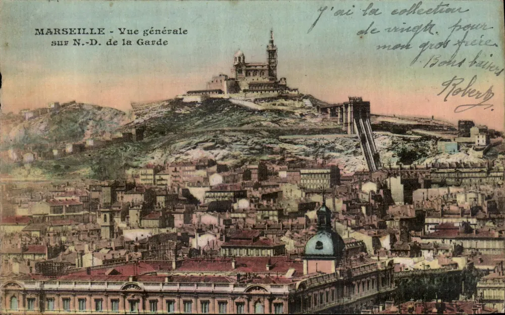 Marseille — Allgemeiner Blick über N.-D. de la Garde - Vorderseite