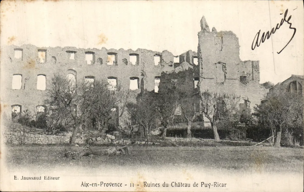 Aix-en-Provence - Ruinen des Schlosses Puÿ-Ricar — Verlag E. Jaussaud, Nr. 11 - Vorderseite