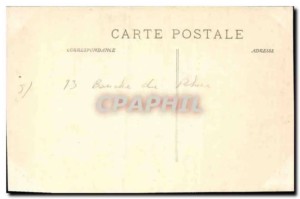Marseille - O Castelo de If — editor desconhecido, número de série 64 - Verso
