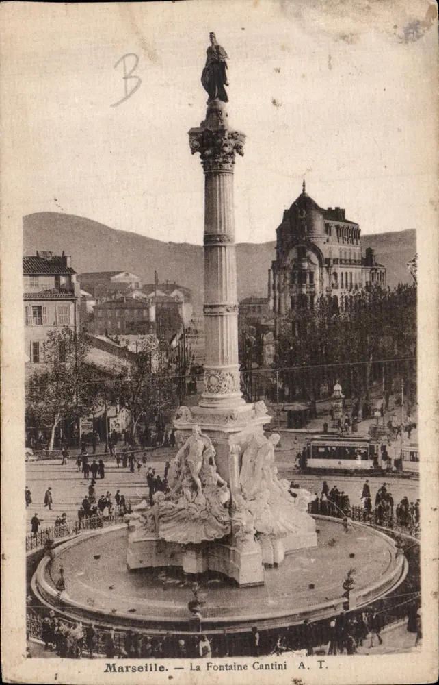 Marsiglia — La Fontaine Cantini — A.T. - Recto