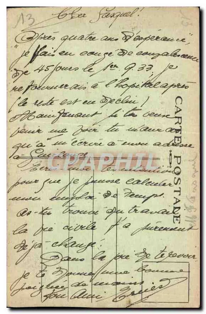 Marsiglia — La Fontaine Cantini — A.T. - Verso