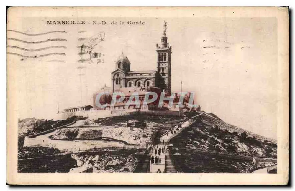 Marseille — Notre-Dame de la Garde — éditeur imprimeur non visible - Frente