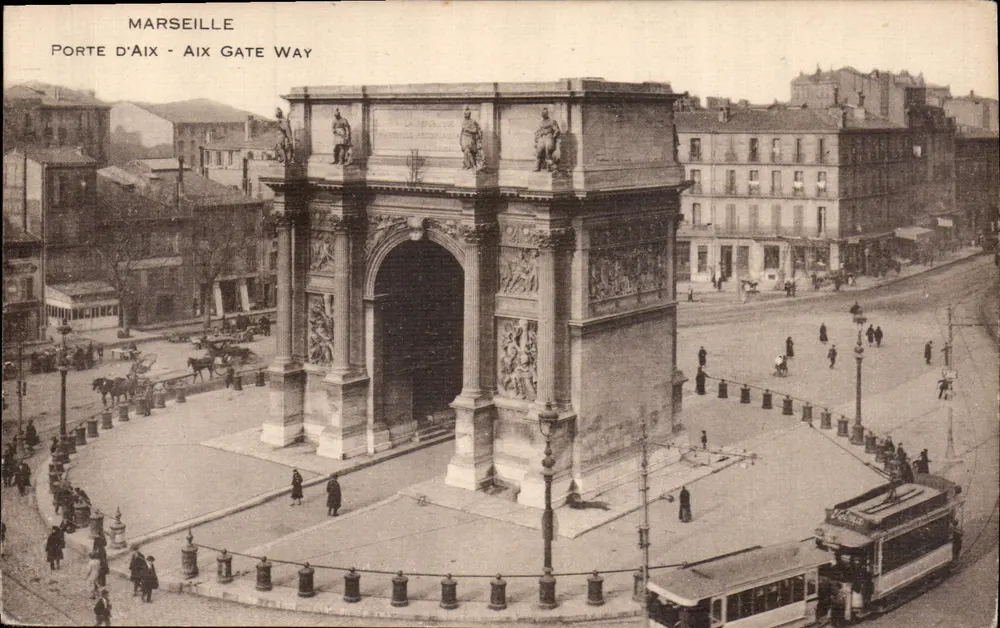 Marselha — Porta de Aix — editor desconhecido, n° de série 73169 - Frente
