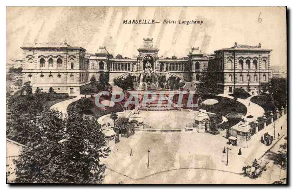 Marseille — Palácio Longchamp — editor desconhecido, n° de série 6 - Frente