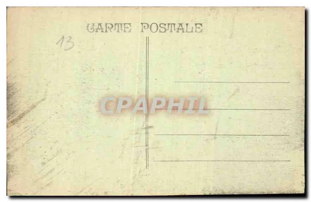 Marseille — Palácio Longchamp — editor desconhecido, n° de série 6 - Verso