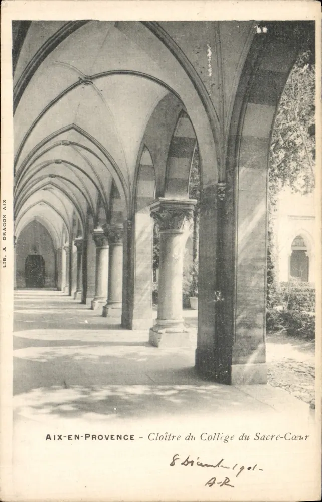 Aix-en-Provence — Cloister des Colleges des Sacré-Cœur — Lib. A. Dragon Aix - Vorderseite